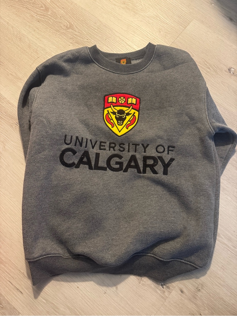 University of Calgary Grey Crewneck Sweatshirt